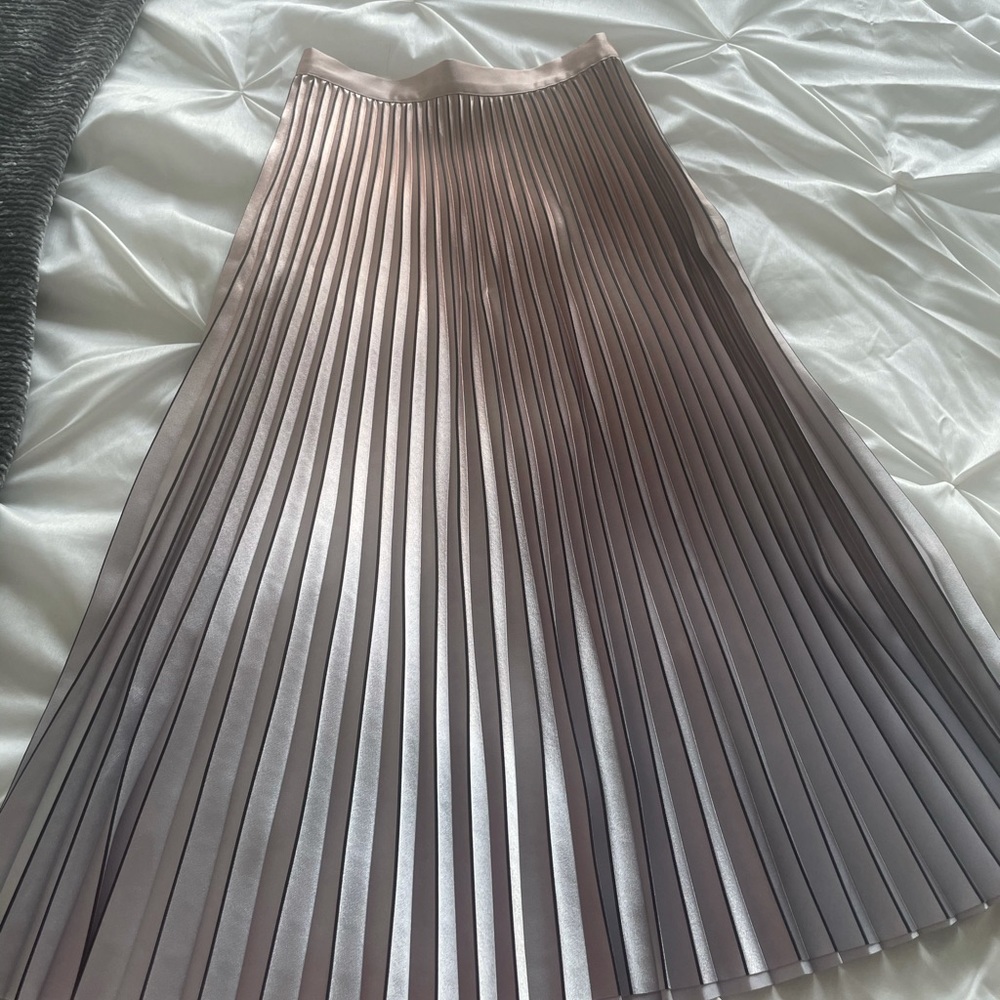 REISS PLEATED MIDI SKIRT